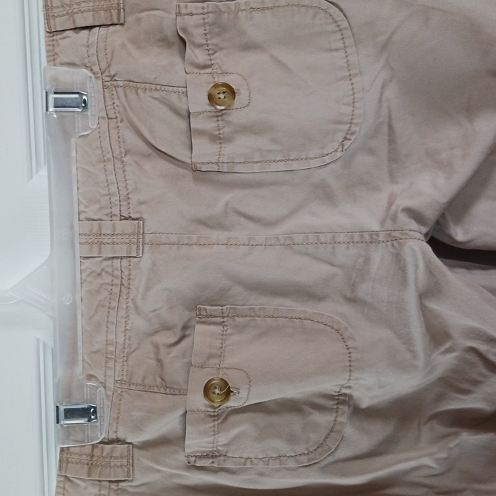 Beige Ruched Cargo Pants - Picture 4 of 7